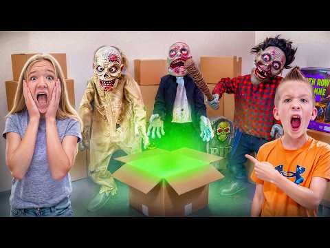 Getting Our Halloween Decorations Out for My Party!!