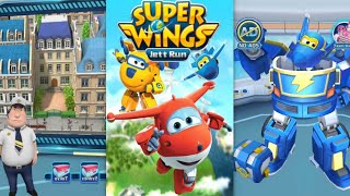 SUPER WINGS JETT RUN JROME GOLD RUN TO PARIS - CARTOON HERO GAMEPLAY HD