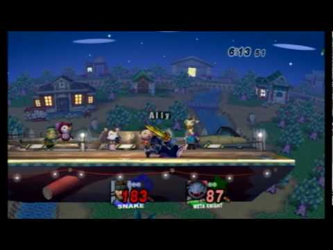 VC7 LF Ally (Snake) vs. M2K (MetaKnight) 3 - SSBB
