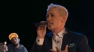 Kristen Merlin "Stay" Mic went off !! wow  the voice Top 12 The Voice 2014 reaction