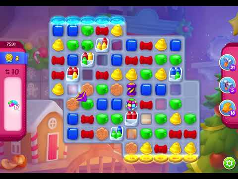 HomeScapes Level 7591 no boosters (18 moves)