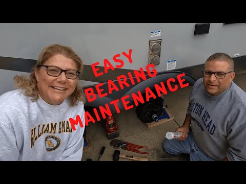 Annual RV Bearing Repack | Easy Brake Check | Rockwood Mini Lite
