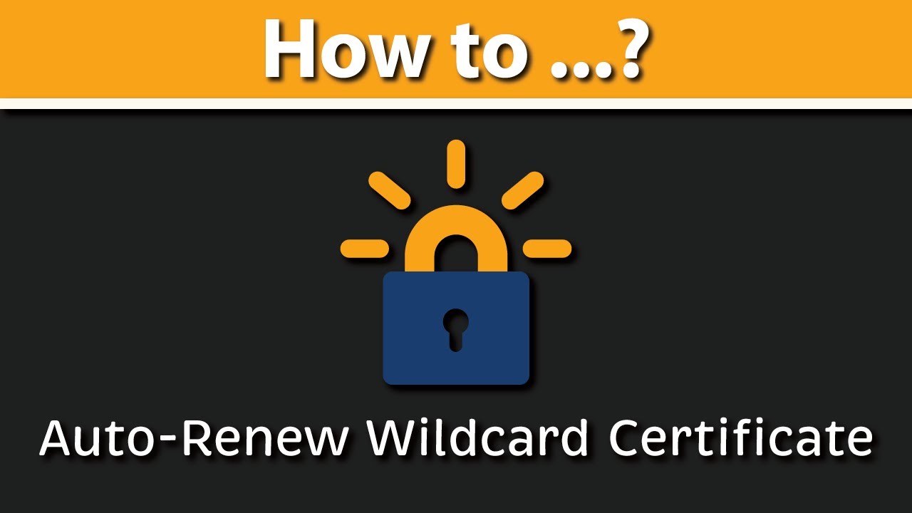 How to Setup Auto-Renew for Letsencrypt WILDCARD Certificate with DNS challenge? acme-dns | certbot