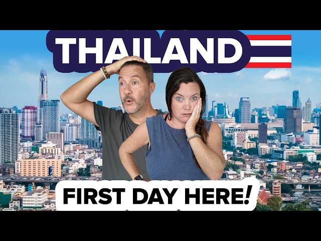 Travel vlog - Our First Day in Bangkok Thailand was Intense 😳 What it's Like 🇹🇭