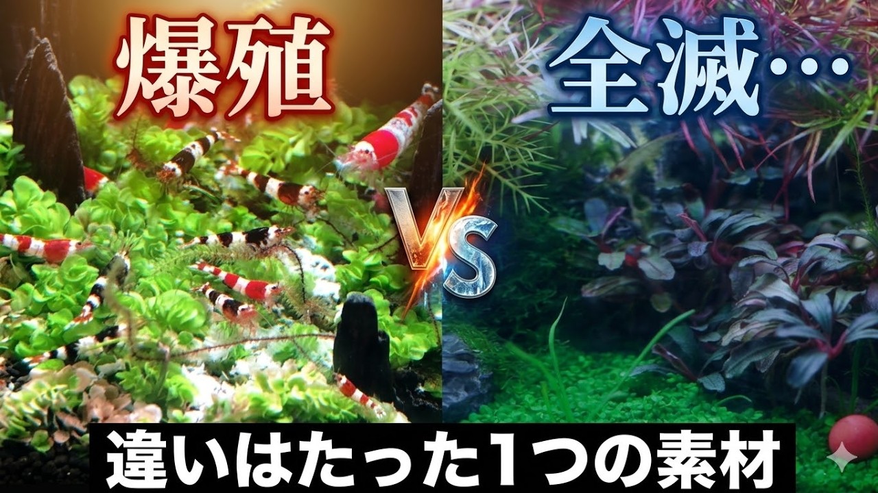 同じ管理なのに"増える水槽"と"増えない水槽"…原因はコレでした【エビ繁殖】アクアリウム