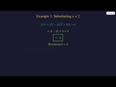 Polynomials: Factor and Remainder Theorem