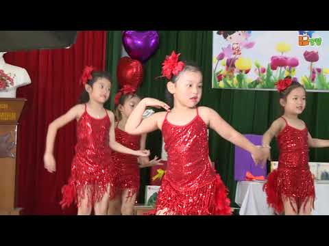 Tiết mục Dance Sport sôi động đến từ các bé trường mầm non Thăng Long