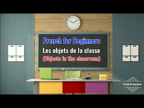 French songs for kids | Les objets de la classe | objects in the classroom | #frenchforbeginners