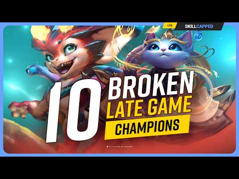 10 UNBEATABLE Champions Who NEVER LOSE Late Game - League of Legends Season 14