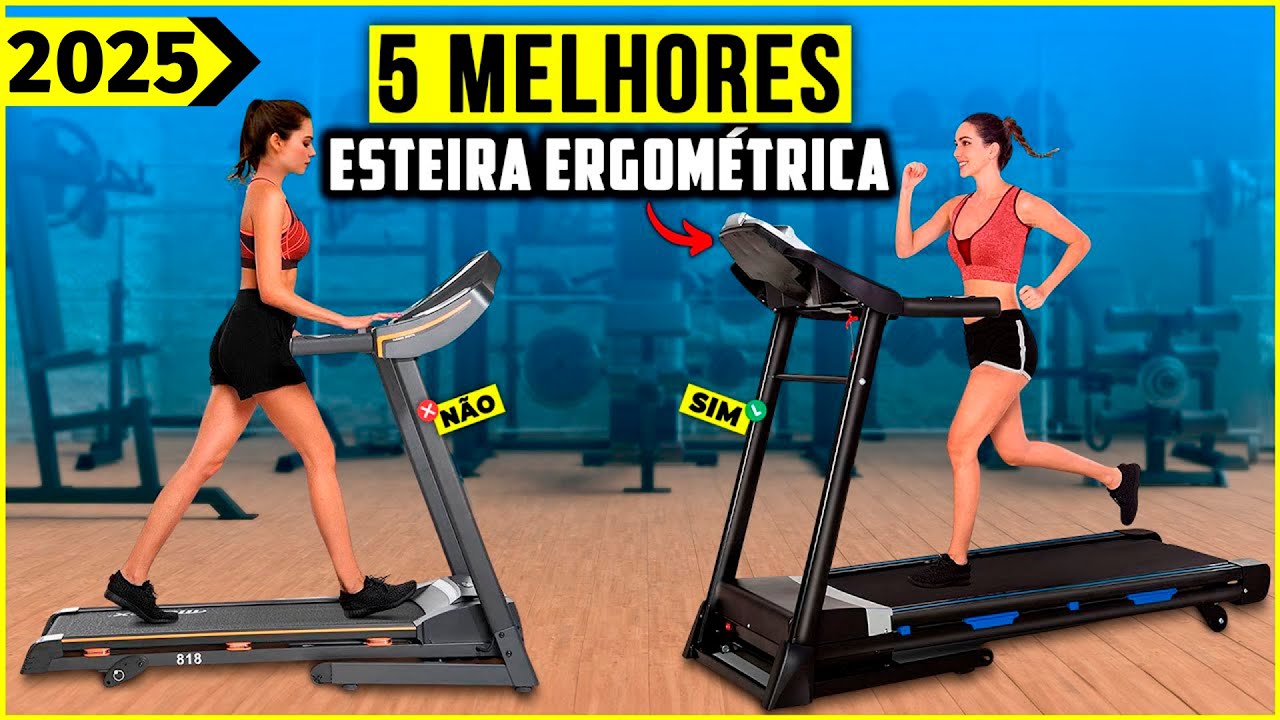 As 5 Melhores Esteira Ergométrica Em 2025! // Tem Boa e Barata, Com Dobrável e Outras.