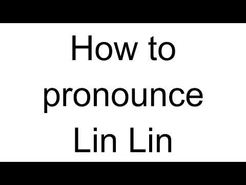 How to Pronounce Lin Lin (Chinese)
