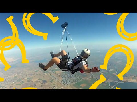 Friday Freakout: Skydiver Gets Entangled With Scary Horseshoe Malfunction