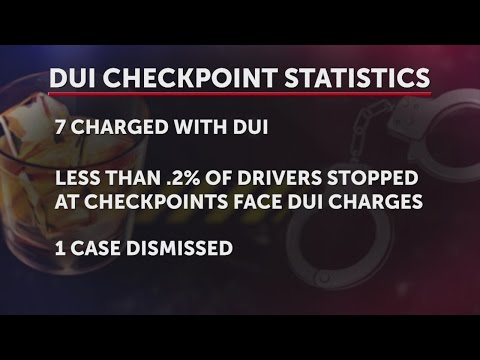 Thousands stopped, just seven arrested for DUI at checkpoints