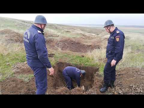 Zeci de elemente de muniţie, detonate controlat la Braniştea
