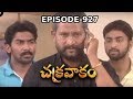 Episode 927 Chakravakam Telugu Daily Serial Manjula Naidu Loud Speaker