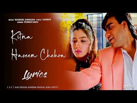 कितना हसीन चेहरा HD - दिलवाले - अजय देवगन, रवीना टंडन - कुमार सानु