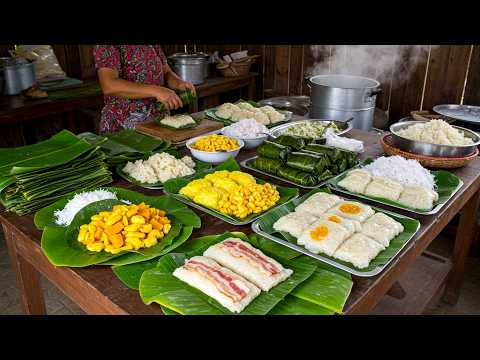 Inside Cambodia’s Viral Khmer Cake House | Colorful Sticky Rice Cakes You Must Try!