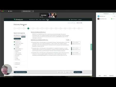 Briefpoint Demo   Discovery & Interrogatories, automated