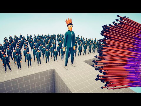 100x SQUID GAME🦑🎮 PLAYERS & GIANT vs EVERY GOD | TABS Totally Accurate Battle Simulator