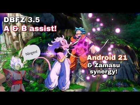 DBFZ 3.5 Android 21 & Zamasu synergy. Bnbs, assist explanation & practical routes! [#DBFZ]