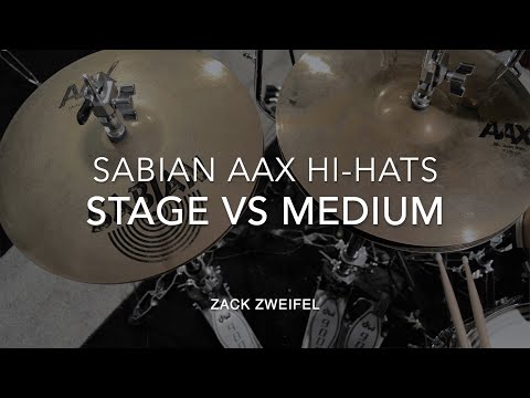 Sabian AAX Hi-Hats: Stage Hats vs Medium Hats