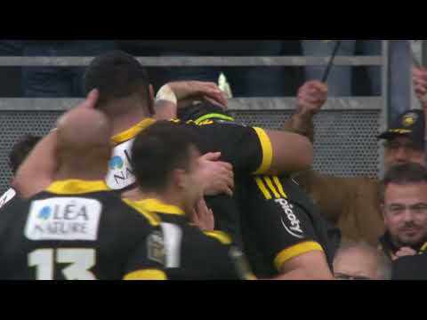 TOP 14 - Essai de Ultan DILLANE (SR) - Stade Rochelais - ASM Clermont