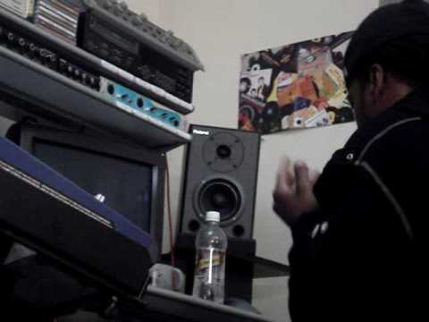 U.G. mini interviews in the studio working on another track for Portals