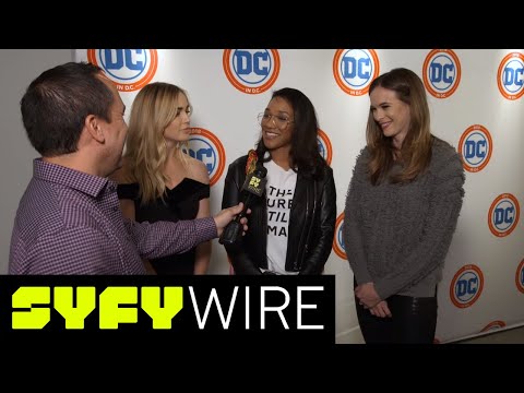 Caity Lotz On #AvaLance, Candice Patton On Her Flash Wedding And More | SYFY WIRE