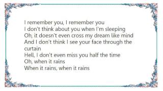 Hootie  the Blowfish - The Rain Song Lyrics