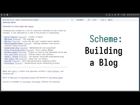 Scheme: Building a Blog with Haunt