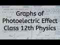Graphs Of Photoelectric Effect Chapter 11 Dual Nature Of Radiation And Matter Class 12 Physics