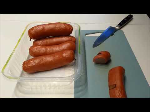 Hot smoking coarse bratwurst / Instructions