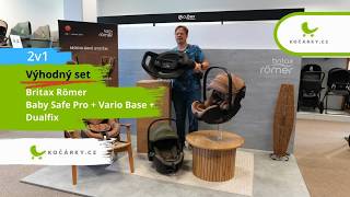Britax Romer set Baby-Safe Pro + Vario Base 5Z BUNDLE 2 ks Set Baby Safe Pro s Vario bází a pokračovací autosedačkou Dualfix (není v ceně tohoto produktu)