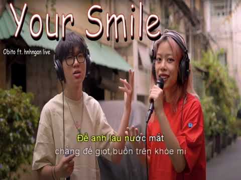 [ KARAOKE ] YOUR SMILE - Obito ft. hnhngan live || BẢN ACOUSTIC CHUẨN CÓ HÁT