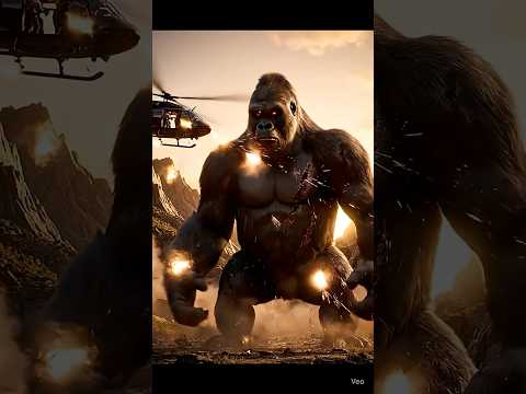 Giant Gorilla vs Helicopter | Epic Realistic Cinematic Scene”