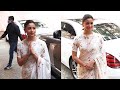 Alia Bhatt Looks RAVISHING In Gangubai Style White Saree Look Arrived At Bansali Office