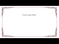 Fountains of Wayne - Yours and Mine Lyrics