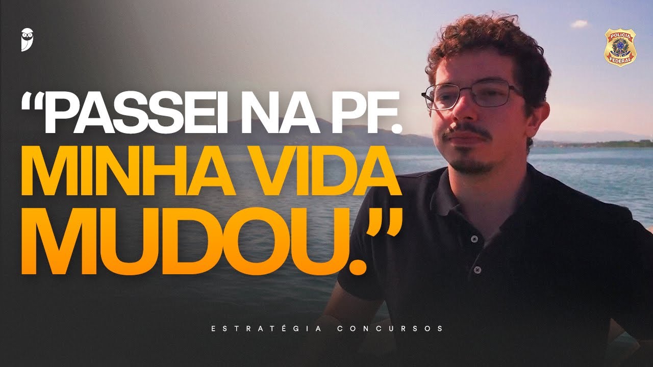 "Passei no concurso da Polícia Federal e minha vida mudou", conheça o aprovado Diego Carreras.
