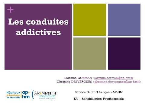 Les conduites addictives - Lorraine CORMAN et Christine DESVERGNES
