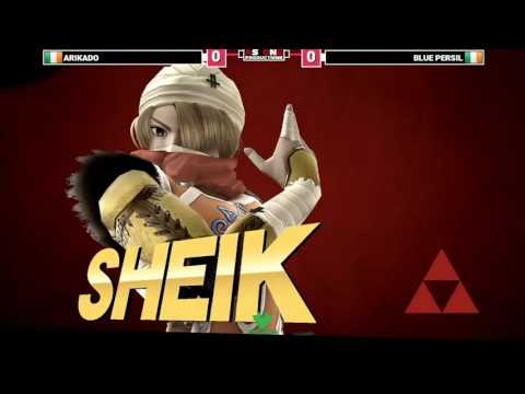 Eirtakon 2016- Smash 4 Grand Finals Arikado Sheik vs Blue Persil Sonic