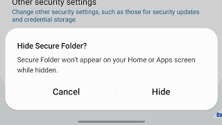 how to turn off secure folder on samsung