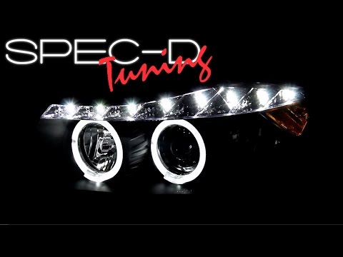 SPECDTUNING DEMO VIDEO: 2006-2008 BMW E90 325 330 LED PROJECTOR HEADLIGHTS