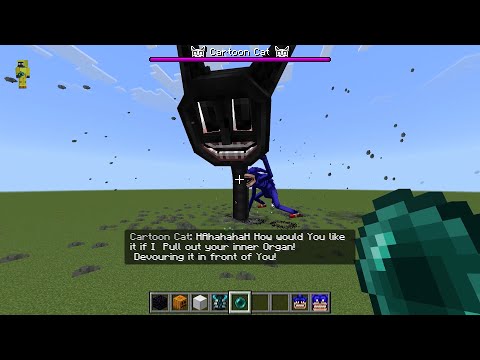 The Art of Trever Henderson V2 Cartoon Cat vs Shin Sonic MOD in Minecraft PE