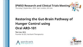 Restoring the Gut-Brain Pathway of Hunger Control using Oral ARD-101