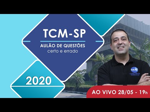 Questões TCMSP Concurso Vunesp 2020 | Dir. Constitucional, Administrativo e Controle Externo