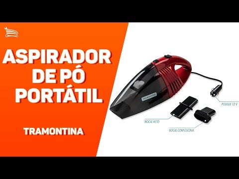 Aspirador de Pó Portátil para Carro 12V 60W - Video