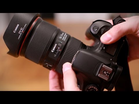 Objektyvas Canon EF 16-35mm f/4L IS USM SLR Juoda video