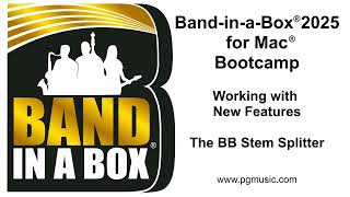Video thumbnail for Band-in-a-Box® 2025 for Mac® Bootcamp:  The BB Stem Splitter by PG Music Inc.