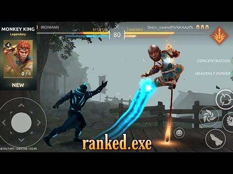 shadow fight arena : monkey king ranked trolling.exe || blessed gaming