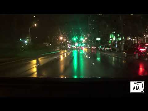 A1A Collins Avenue Miami Beach at NIght